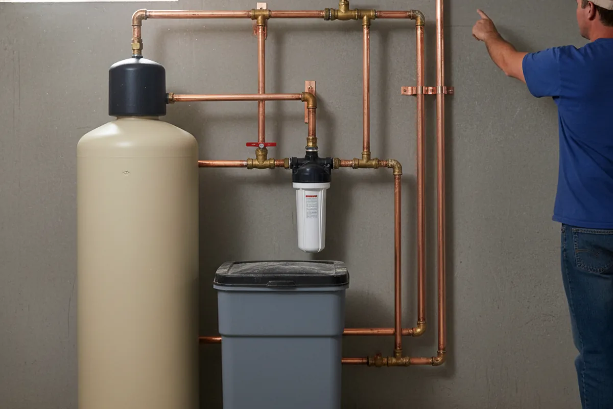 Whole-house water treatment system installed in Walls